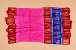 Kanchipuram Silk Bandhani Pink Saree