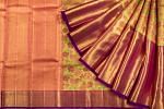 Kanchipuram Silk Tissue Jaal Gold Saree