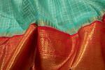 Kanchipuram Silk Checks Blue Saree