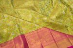 Kanchipuram Silk Tissue Jaal Green Saree/4900949_4.jpg