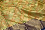 Kanchipuram Silk Tissue Brocade Pastel Green Saree/4902978_4.jpg