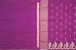 Banarasi Silk Kadwa Butta Purple Saree