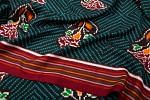 Patan Patola Silk Double Ikat Phool Bhat Black Saree