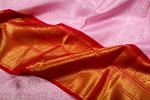 Kanchipuram Silk Brocade Pink Saree