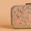 Zardosi Embroidery Pink Clutch By Kankatala