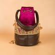 Zardosi Embroidery Magenta Pink Potli Bag By Kankatala