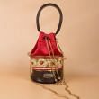 Zardosi Embroidery Red Potli Bag By Kankatala