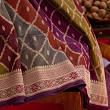 Banarasi Silk Jaal And Butta Rangkat Saree With Meenakari Border