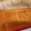 Kanchipuram Silk Tissue Butta Cream Saree