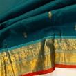 Classic Kanchipuram Silk Butta Teal Green Saree