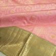 Kanchipuram Silk Brocade Pink Saree