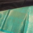 Kanchipuram Silk Brocade Black Saree