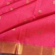 Kanchipuram Silk Checks And Butta Rani Pink Saree