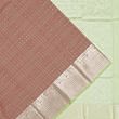 Kuppadam Cotton Silk Checks Choco Brown Saree