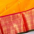 Kanchipuram Silk Butta Mustard Yellow Saree