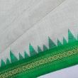 Ponduru Handspun Cotton Plain White Saree