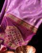 Banarasi Silk Butta Lavender Saree