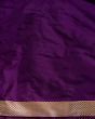 Banarasi Silk Brocade Purple Saree