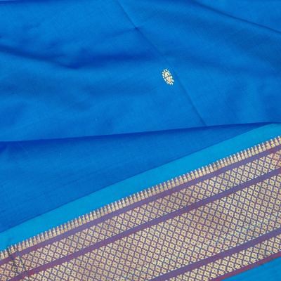 Paithani Silk Butta Blue Saree