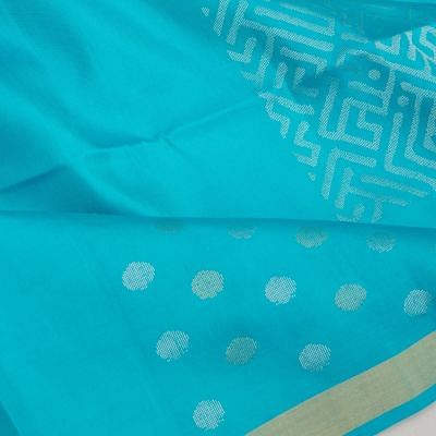 Coimbatore Soft Silk Brocade Sky Blue Saree