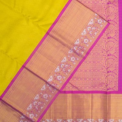 Kanchipuram Silk Brocade Green Saree