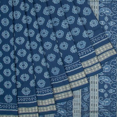 Sambalpuri Silk Ikat Blue Saree
