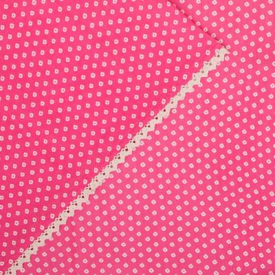 Tussar Printed Pink Saree