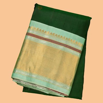 Mangalagiri cotton small check saree – www.vannamayil.com