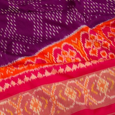 Pochampally Silk Ikat Purple Saree