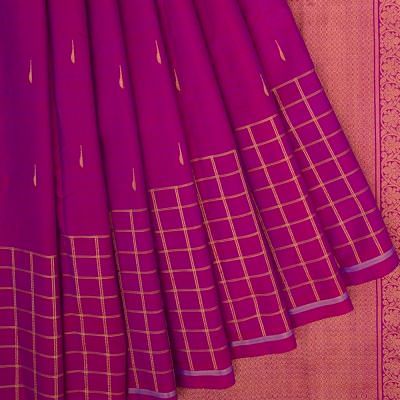 Kanchipuram Silk Butta Purple Saree