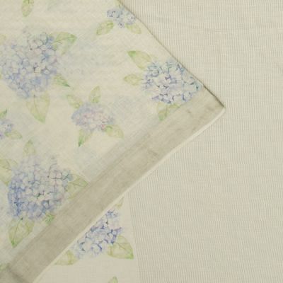 Linen Cotton Embroidery Butta White Saree