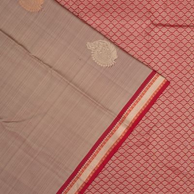 Kanchipuram Silk Butta Grey Saree