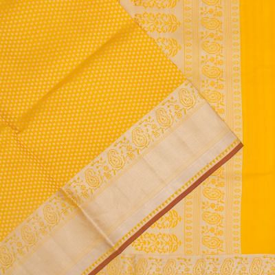 Taranga Kanchi Silk Butta Yellow Saree