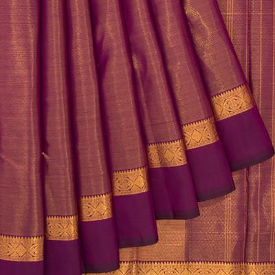 Taranga Kanchi Silk Brocade Purple Saree