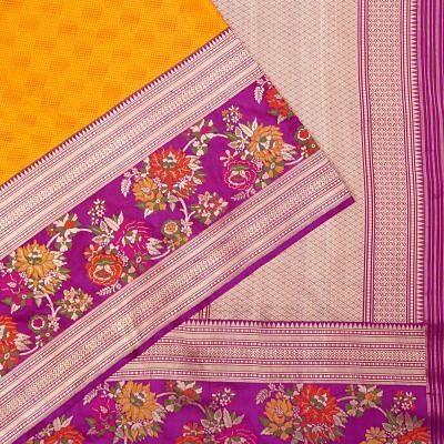 Banarasi Silk Jacquard Yellow Saree