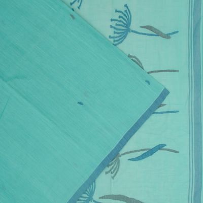 Ponduru Handspun Cotton Butta Sea Green Saree