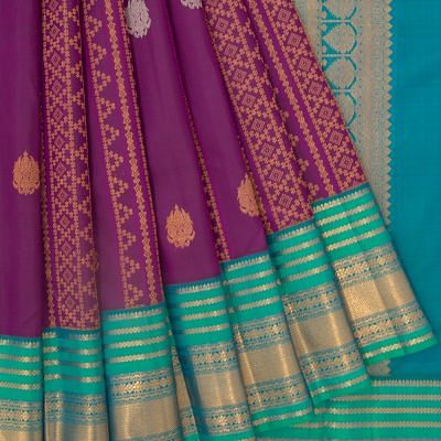 Kalyan Silks - Maroon Kanchipuram brocade Silk Saree To check out the price  and details visit 