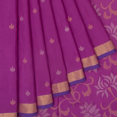 Uppada Silk Butta Purple Saree