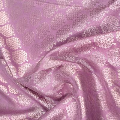 Kanchipuram Silk Brocade Lavender Saree