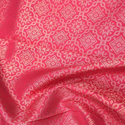 Kanchipuram Silk Brocade Pink Saree