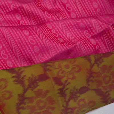 Coimbatore Soft Silk Vertical Lines Pink Saree