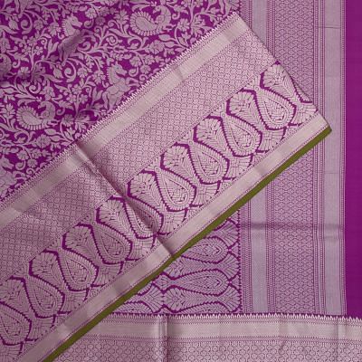 Coimbatore Soft Silk Brocade Purple Saree