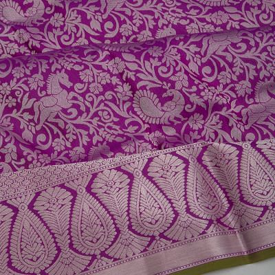 Coimbatore Soft Silk Brocade Purple Saree