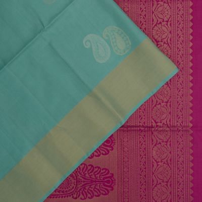 Coimbatore Soft Silk Butta Sky Blue Saree