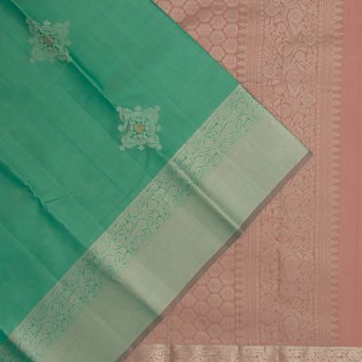 Taranga Kanchi Silk Butta Green Saree