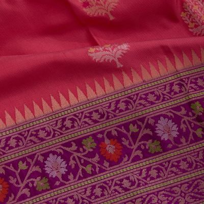 Banarasi Silk Butta Pink Saree