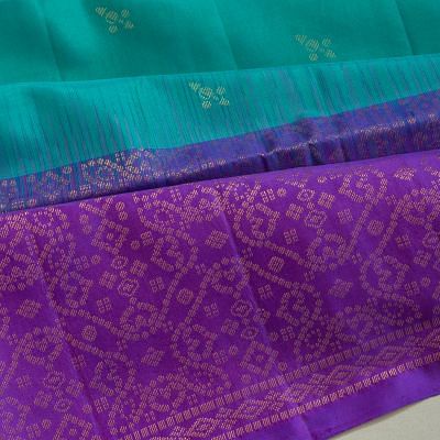 Coimbatore Silk Butta Sky Blue Saree