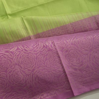 Coimbatore Silk Plain Pista Green Saree