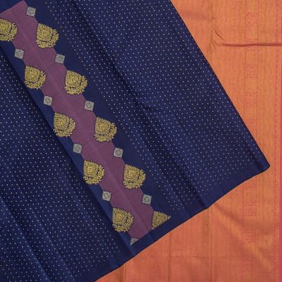 Taranga Kanchi Silk Butta Dark Blue Saree