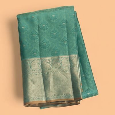 Taranga Kanchi Silk Jacquard And Butta Green Saree